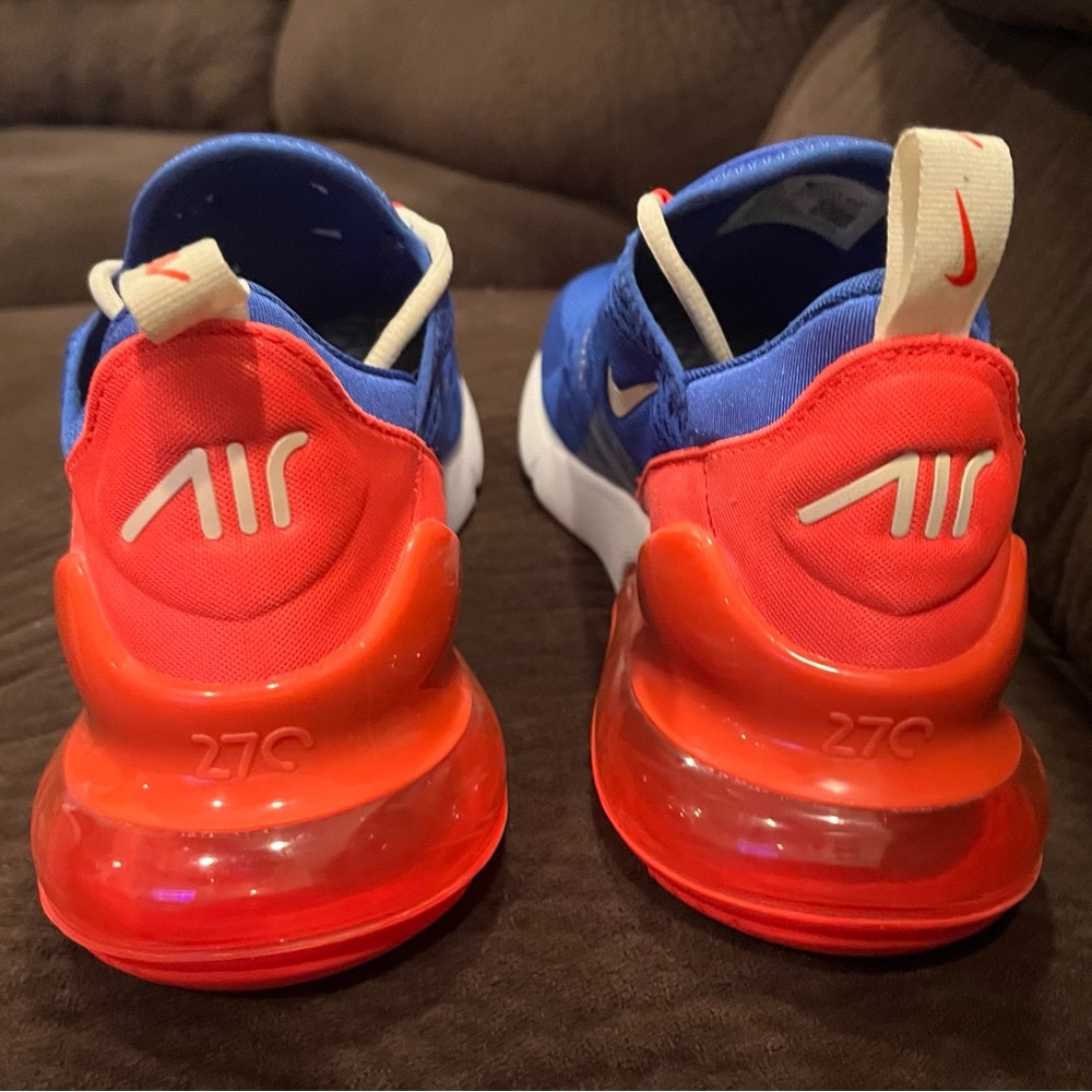 ⚠️SOLD⚠️Nike Air Max 270 Hyper Royal Blue, White, Pink Shoes - Men’s Size 10.5 - Picture 7 of 10